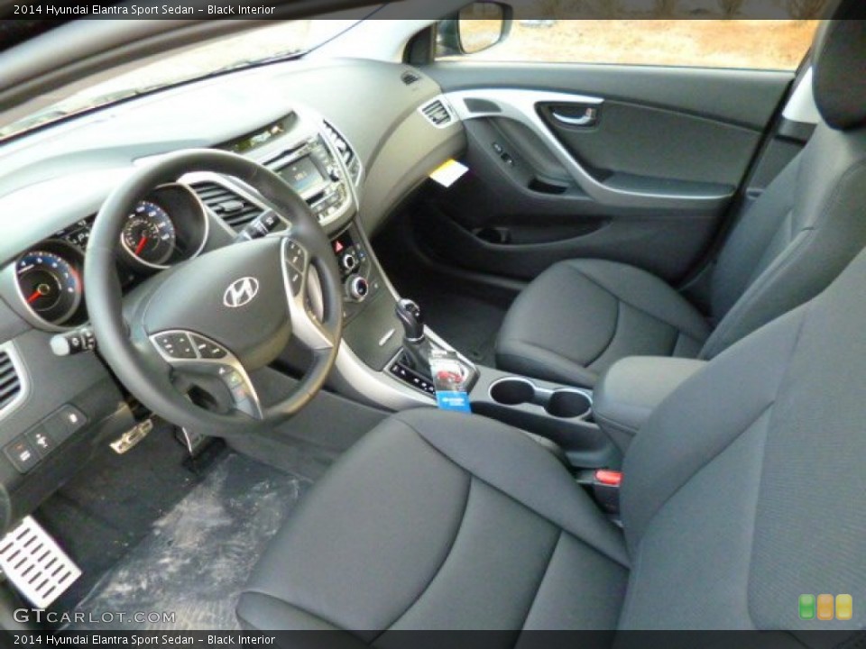 Black Interior Photo for the 2014 Hyundai Elantra Sport Sedan #91378285