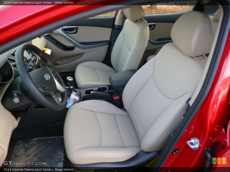 Beige Interior Front Seat for the 2014 Hyundai Elantra Sport Sedan #91378655
