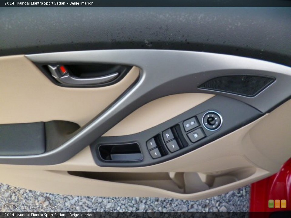 Beige Interior Door Panel for the 2014 Hyundai Elantra Sport Sedan #91378687