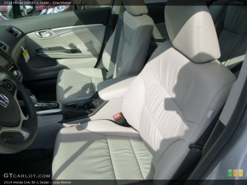 Gray Interior Front Seat for the 2014 Honda Civic EX-L Sedan #91381588