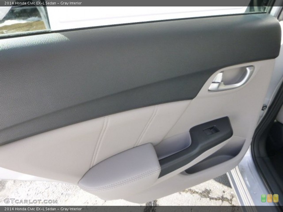 Gray Interior Door Panel for the 2014 Honda Civic EX-L Sedan #91381657