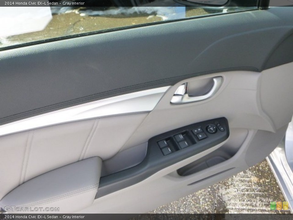 Gray Interior Door Panel for the 2014 Honda Civic EX-L Sedan #91381678