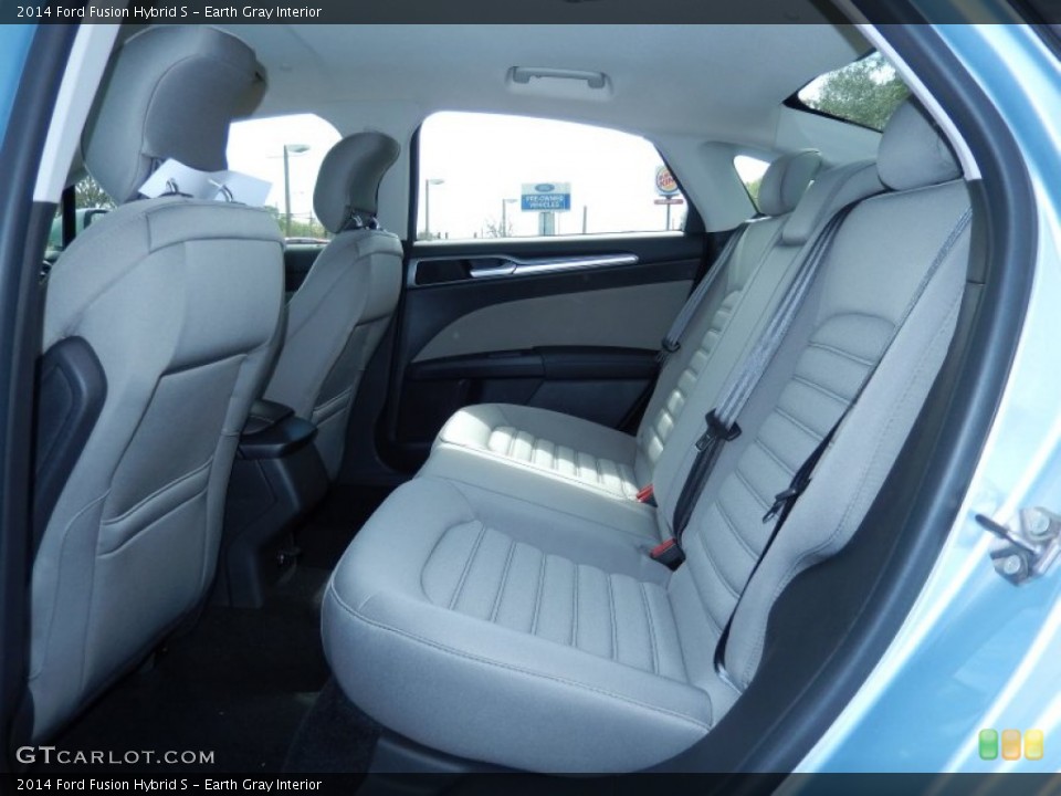 Earth Gray Interior Rear Seat for the 2014 Ford Fusion Hybrid S #91396735
