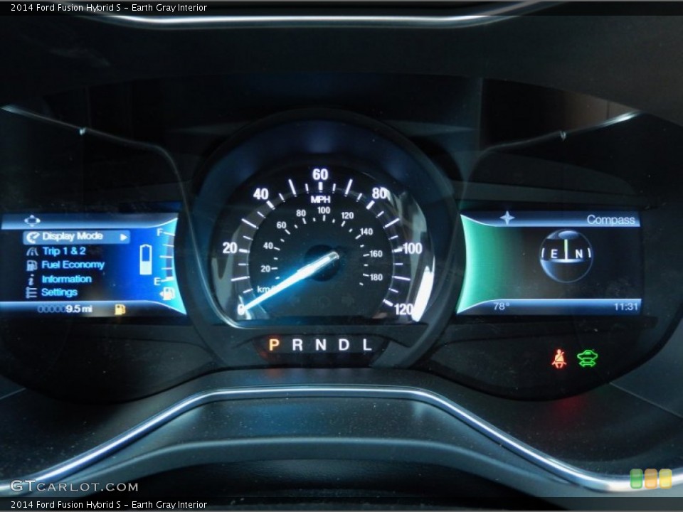 Earth Gray Interior Gauges for the 2014 Ford Fusion Hybrid S #91396774