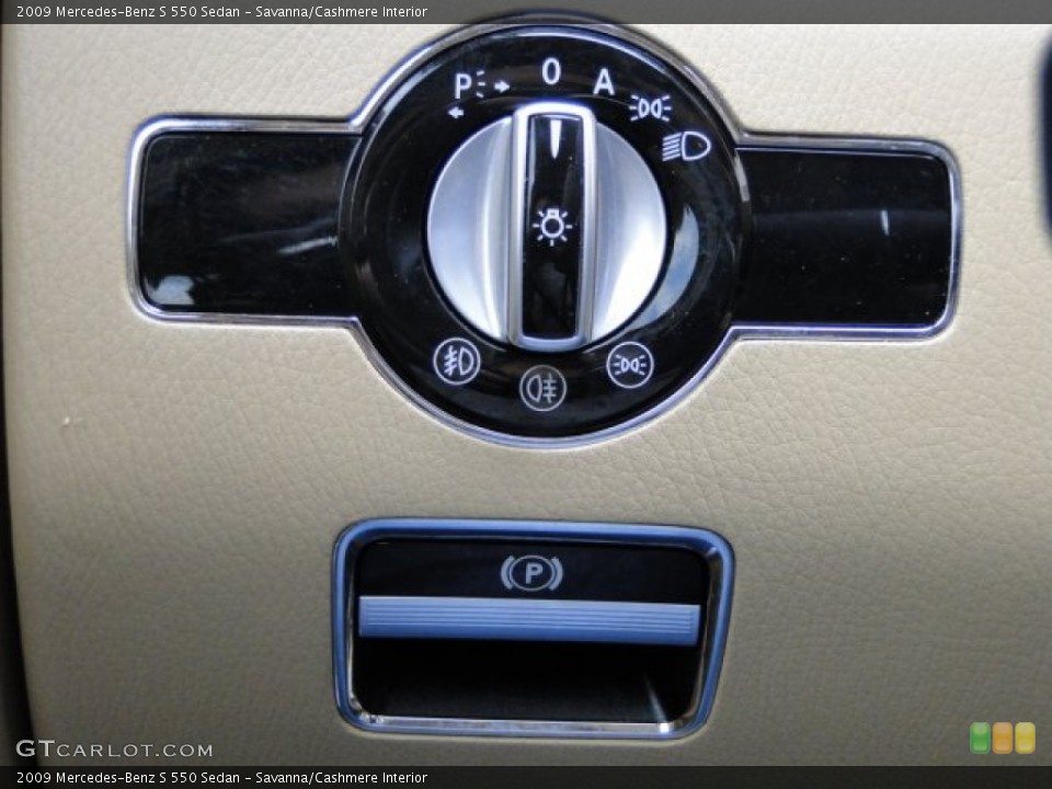 Savanna/Cashmere Interior Controls for the 2009 Mercedes-Benz S 550 Sedan #91406866