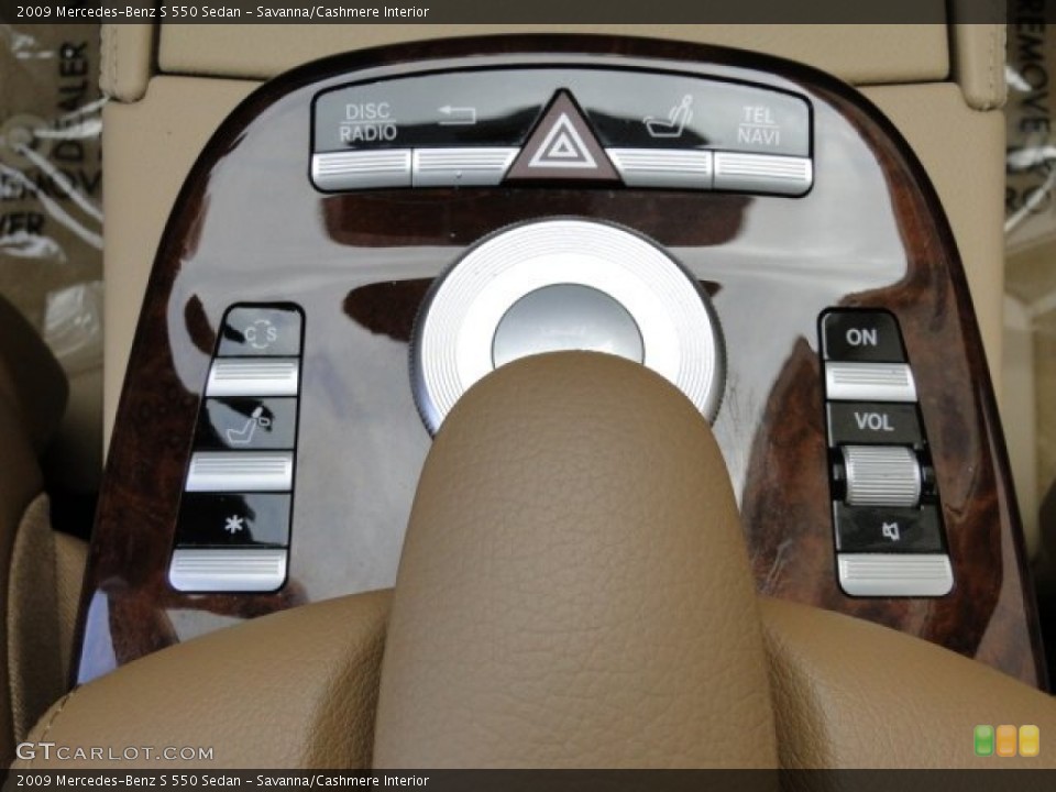 Savanna/Cashmere Interior Controls for the 2009 Mercedes-Benz S 550 Sedan #91406896