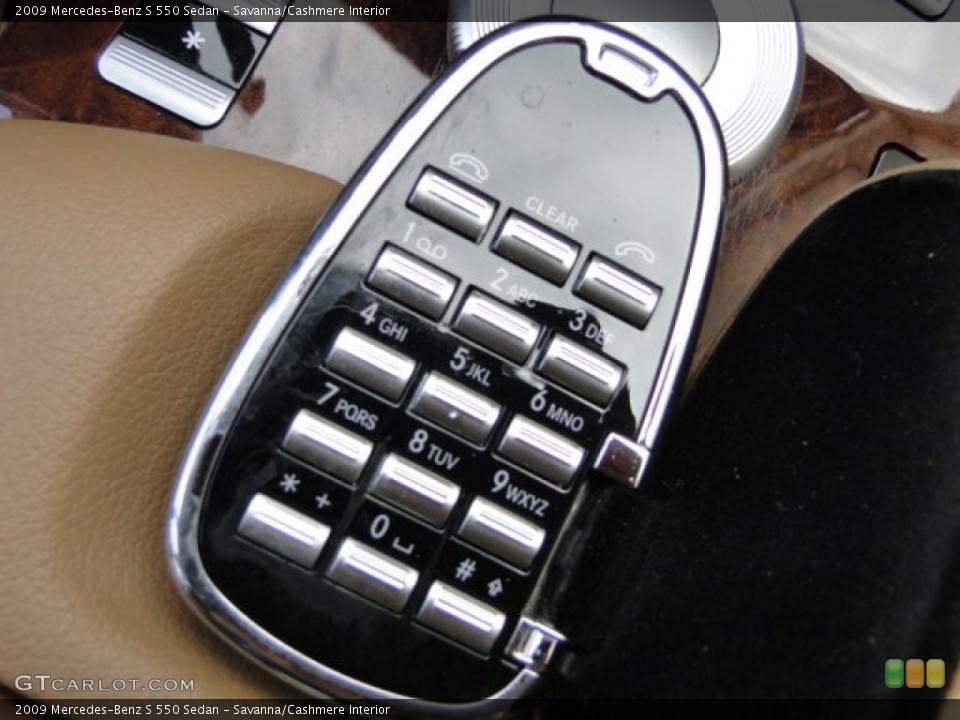 Savanna/Cashmere Interior Controls for the 2009 Mercedes-Benz S 550 Sedan #91406899