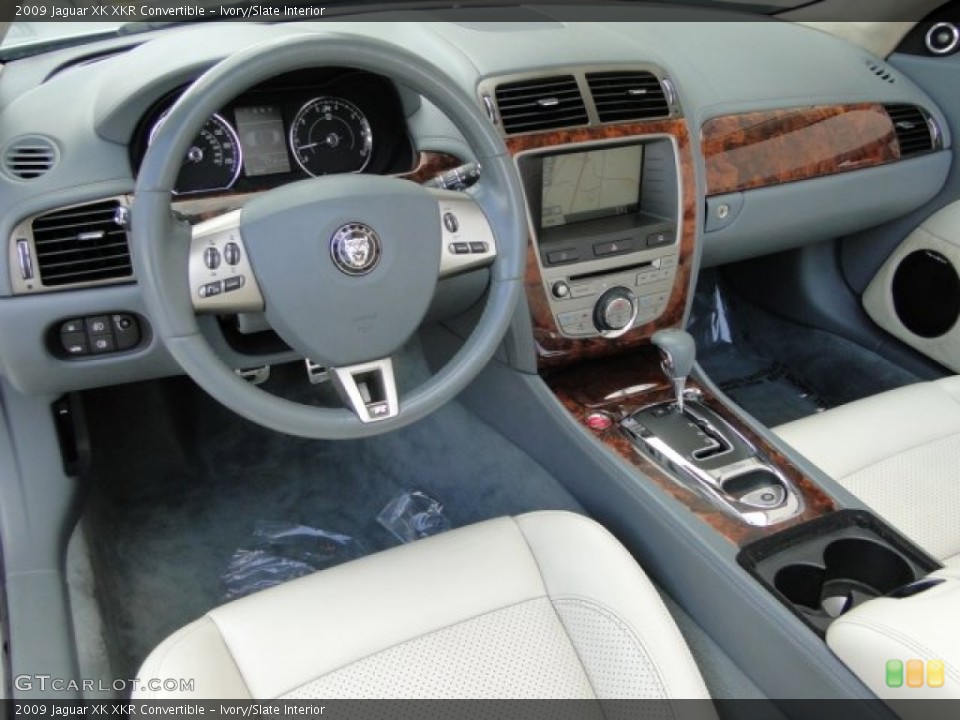 Ivory/Slate Interior Prime Interior for the 2009 Jaguar XK XKR Convertible #91406950
