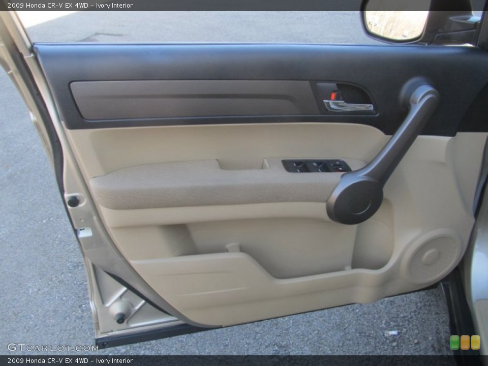 Ivory Interior Door Panel for the 2009 Honda CR-V EX 4WD #91410137