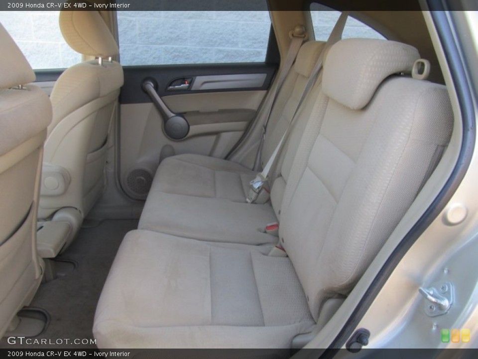 Ivory Interior Rear Seat for the 2009 Honda CR-V EX 4WD #91410209