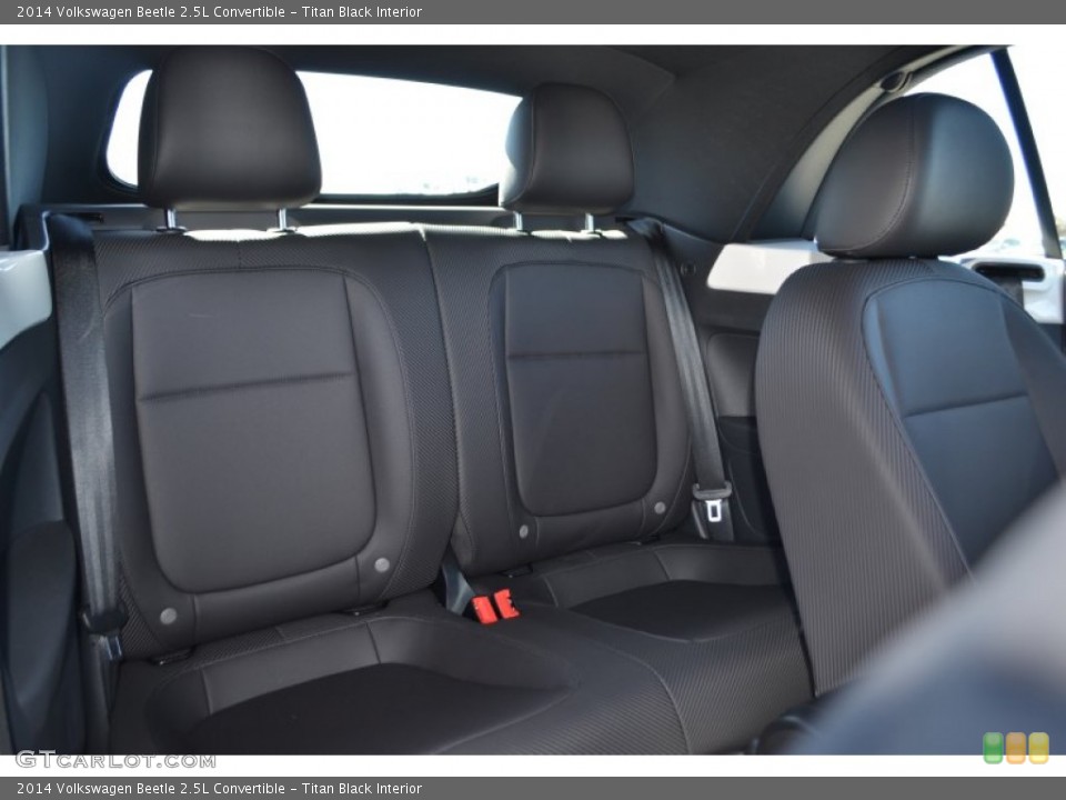 Titan Black Interior Rear Seat for the 2014 Volkswagen Beetle 2.5L Convertible #91411949