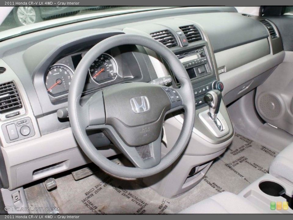 Gray Interior Dashboard for the 2011 Honda CR-V LX 4WD #91414117