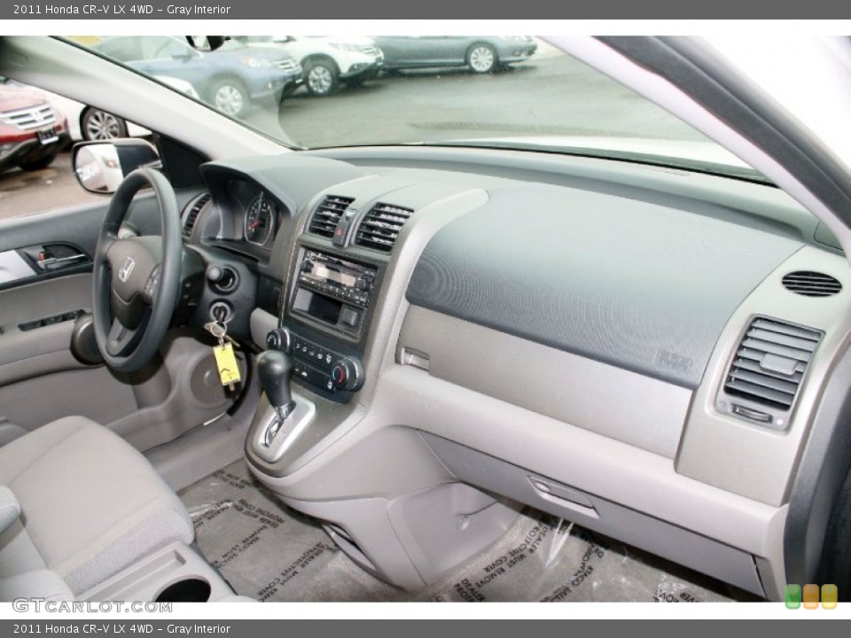 Gray Interior Dashboard for the 2011 Honda CR-V LX 4WD #91414370