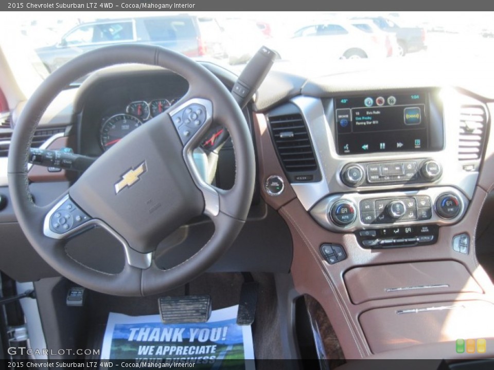 Cocoa/Mahogany Interior Dashboard for the 2015 Chevrolet Suburban LTZ 4WD #91417484