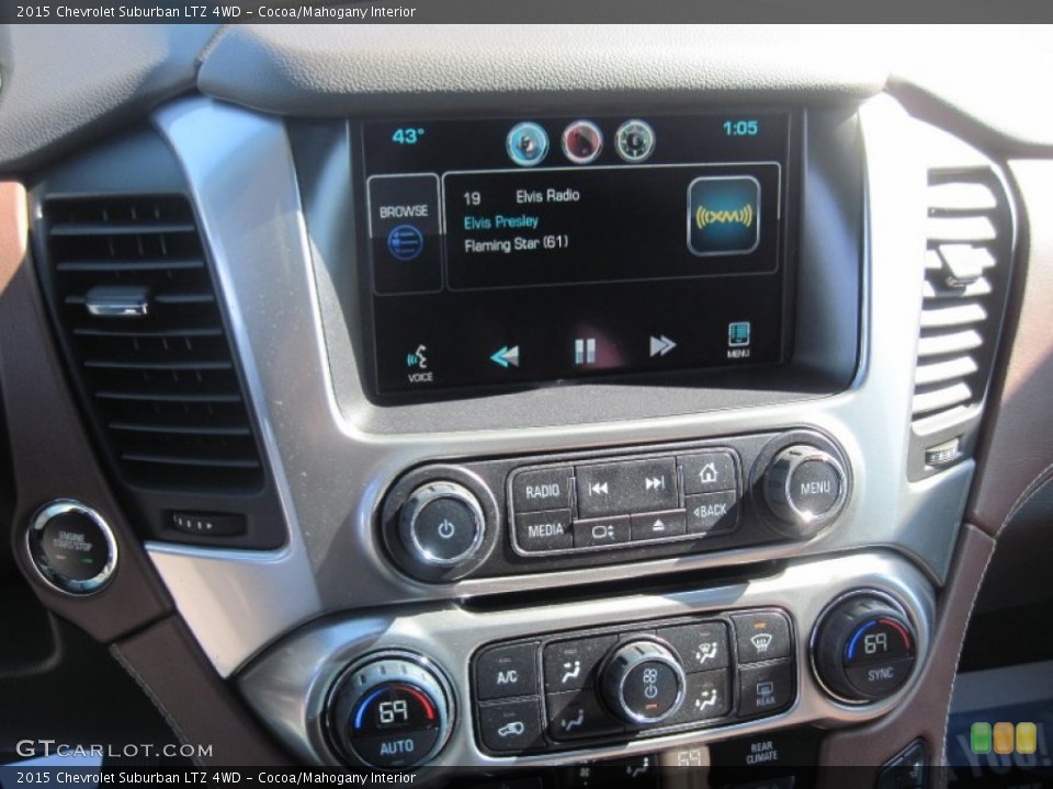 Cocoa/Mahogany Interior Controls for the 2015 Chevrolet Suburban LTZ 4WD #91417592
