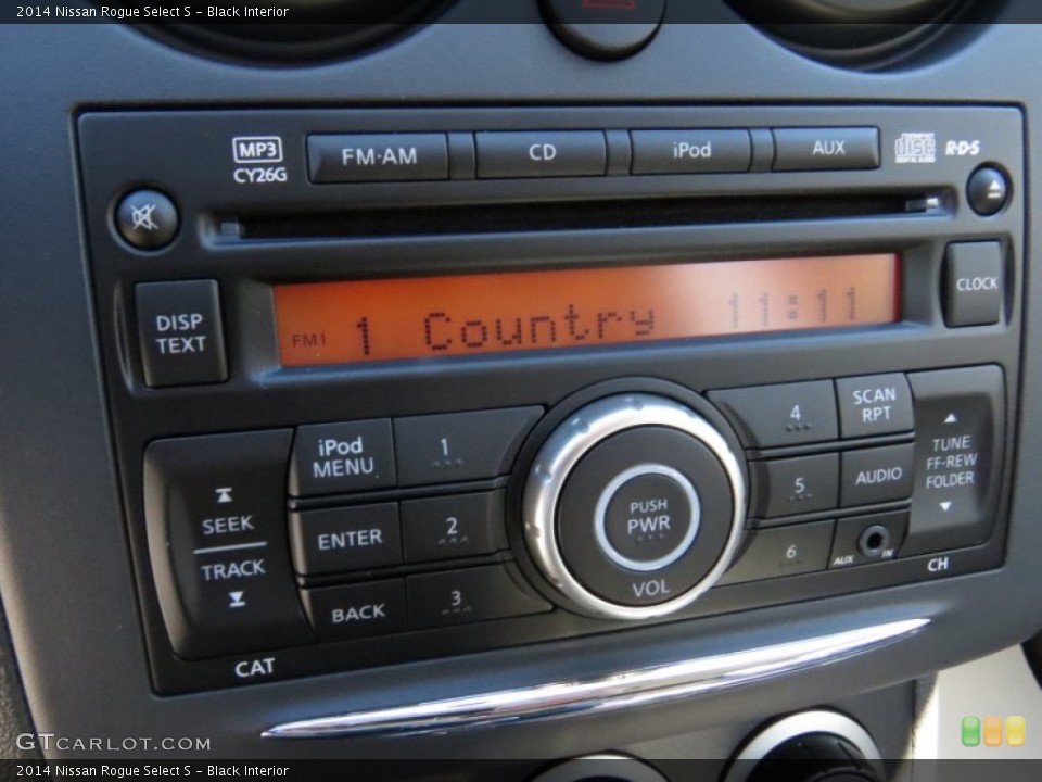 Black Interior Audio System for the 2014 Nissan Rogue Select S #91419428
