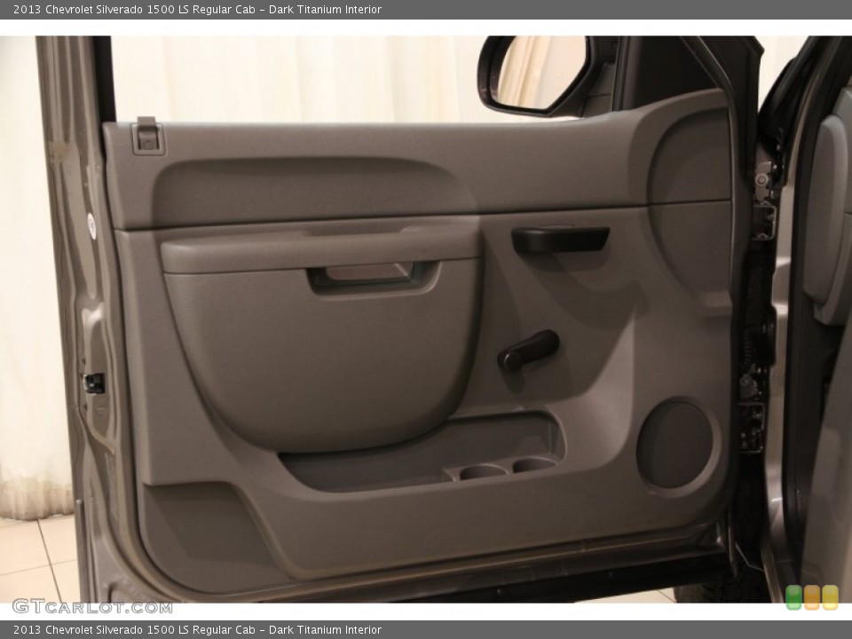 Dark Titanium Interior Door Panel for the 2013 Chevrolet Silverado 1500 LS Regular Cab #91423242