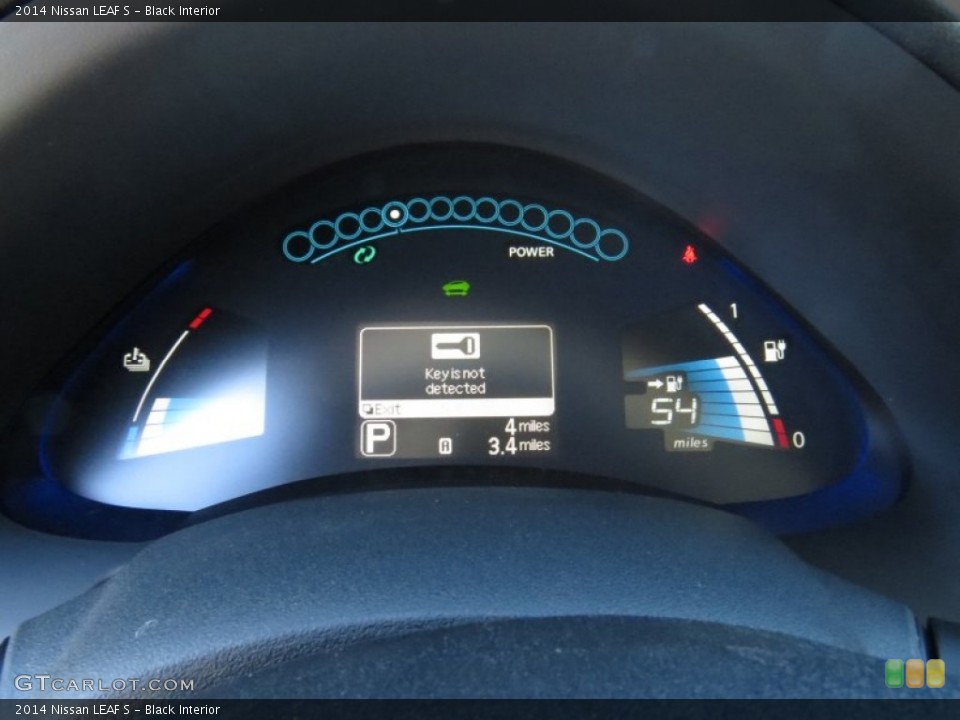 Black Interior Gauges for the 2014 Nissan LEAF S #91423322