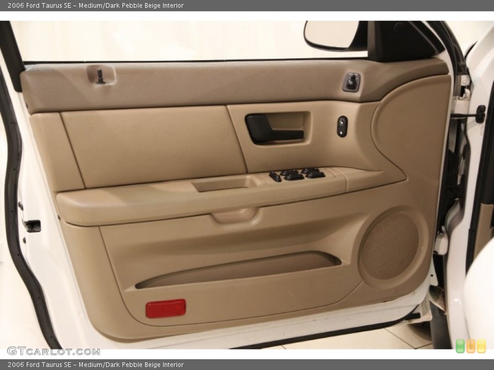 Medium/Dark Pebble Beige Interior Door Panel for the 2006 Ford Taurus SE #91424106
