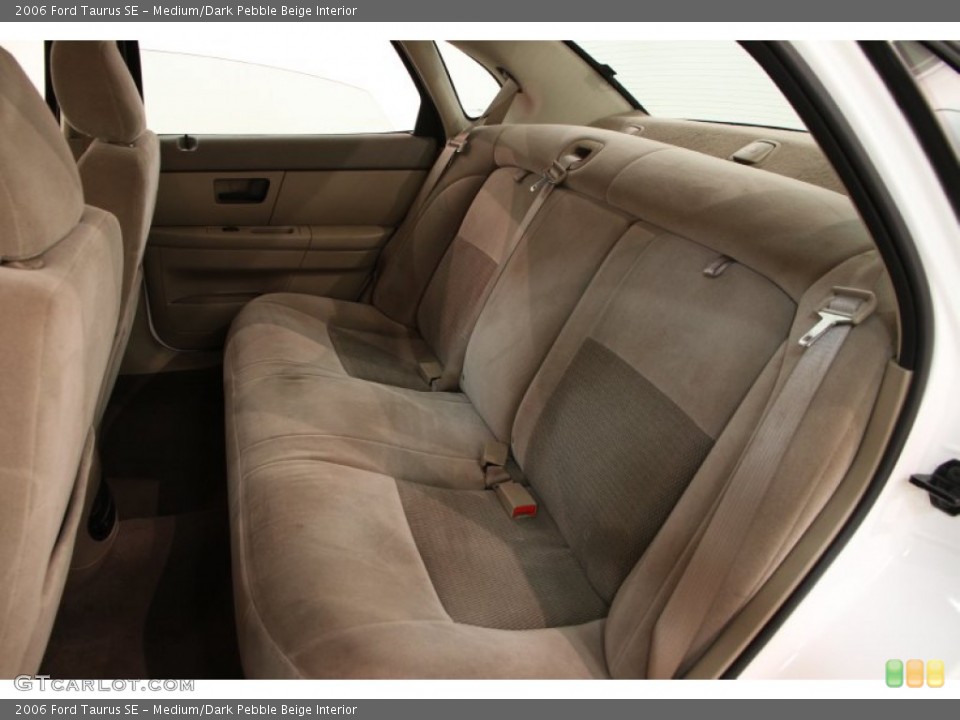 Medium/Dark Pebble Beige Interior Rear Seat for the 2006 Ford Taurus SE #91424273