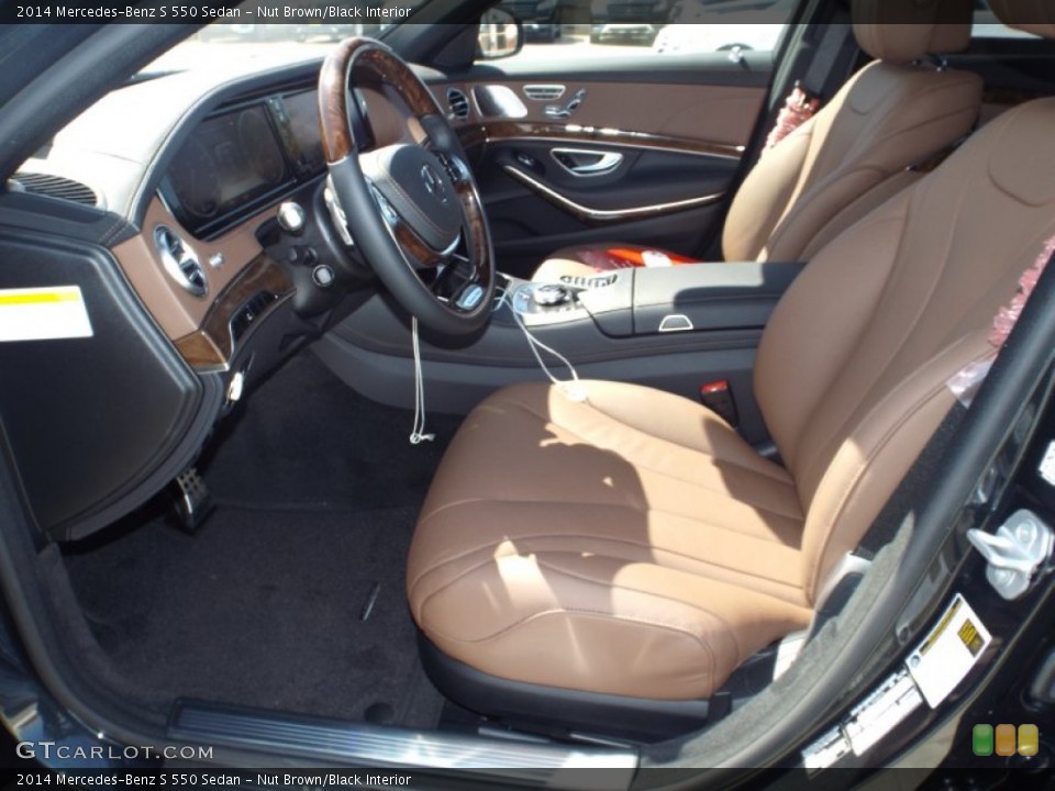 Nut Brown/Black Interior Photo for the 2014 Mercedes-Benz S 550 Sedan #91425647