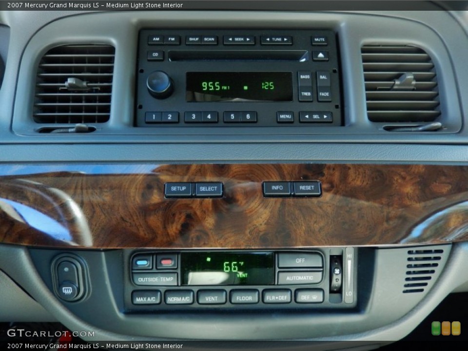 Medium Light Stone Interior Controls for the 2007 Mercury Grand Marquis LS #91428215