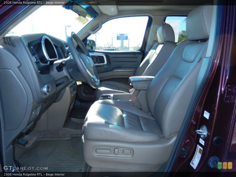 Beige Interior Photo for the 2008 Honda Ridgeline RTL #91428665