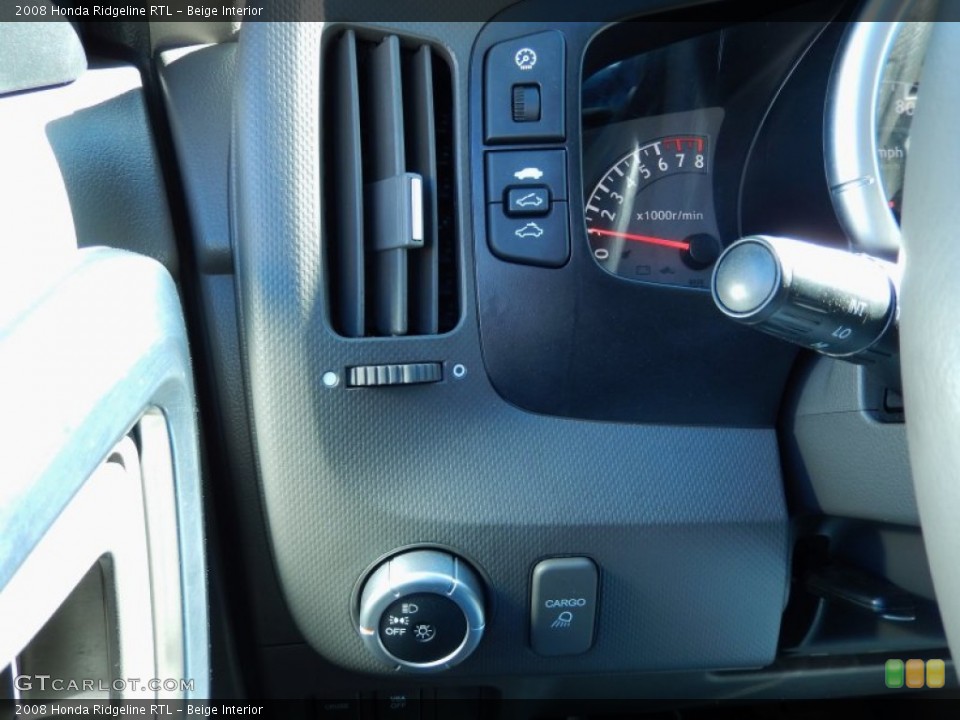 Beige Interior Controls for the 2008 Honda Ridgeline RTL #91428944