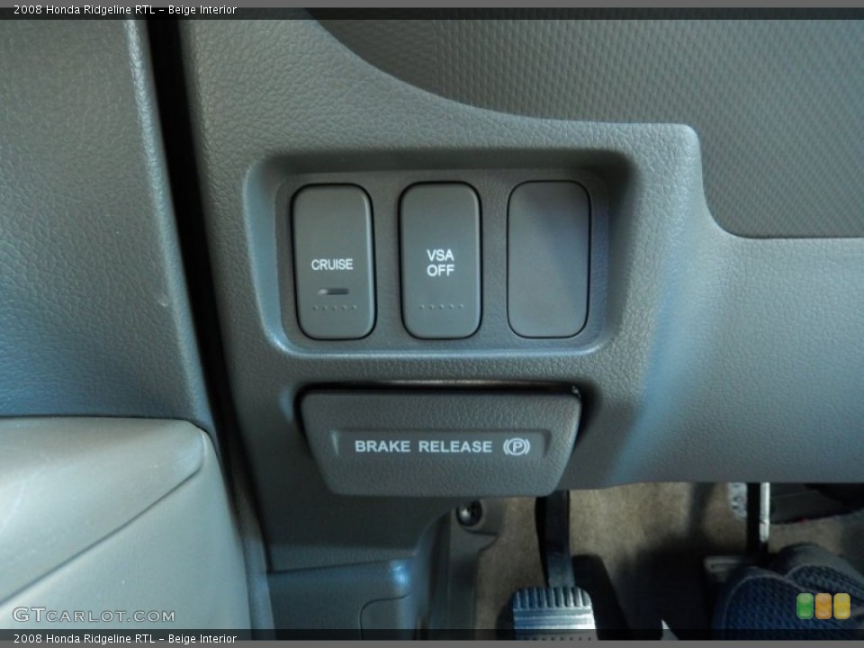 Beige Interior Controls for the 2008 Honda Ridgeline RTL #91428966