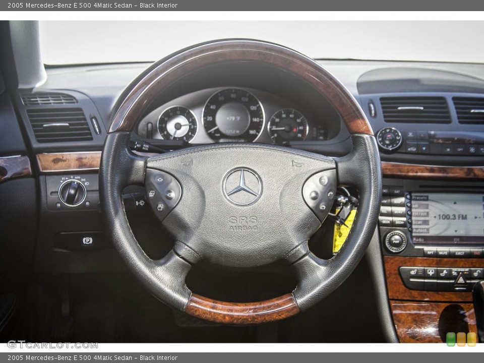 Black Interior Steering Wheel for the 2005 Mercedes-Benz E 500 4Matic Sedan #91435022