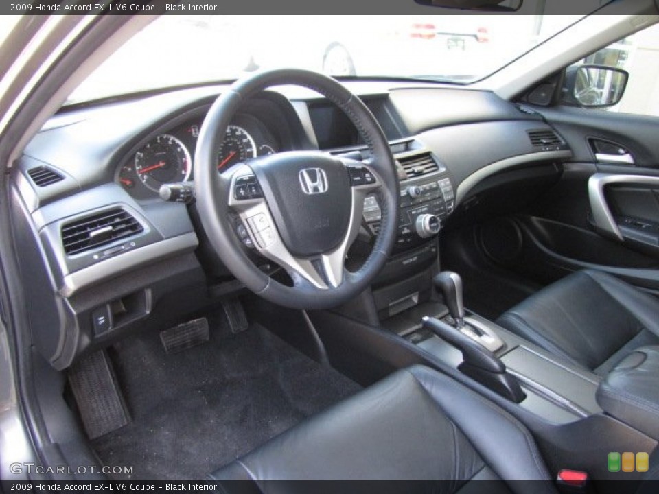 Black Interior Photo for the 2009 Honda Accord EX-L V6 Coupe #91436765