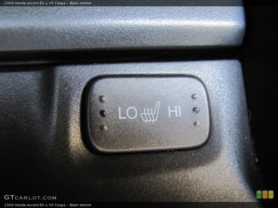 Black Interior Controls for the 2009 Honda Accord EX-L V6 Coupe #91437056