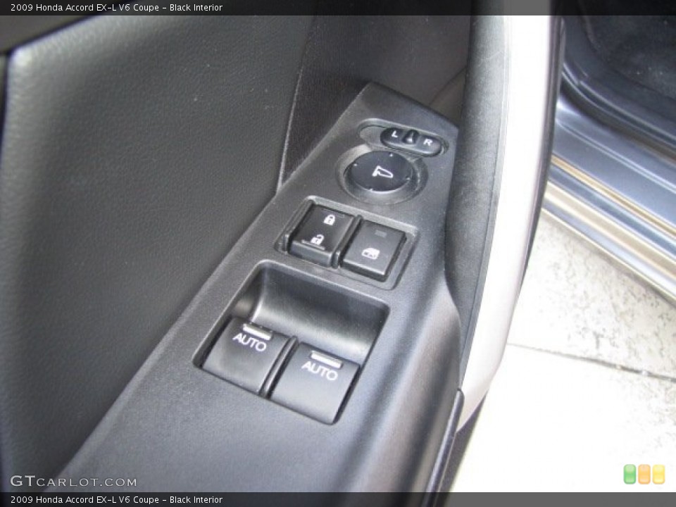 Black Interior Controls for the 2009 Honda Accord EX-L V6 Coupe #91437275