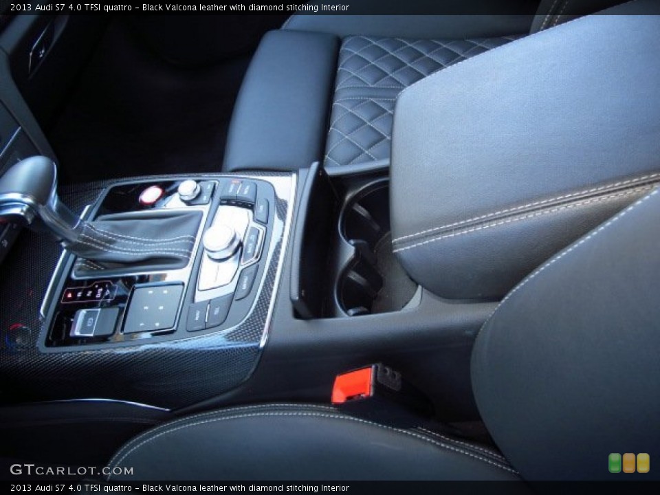 Black Valcona leather with diamond stitching Interior Controls for the 2013 Audi S7 4.0 TFSI quattro #91437671