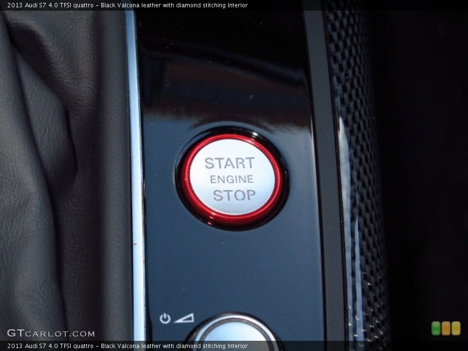 Black Valcona leather with diamond stitching Interior Controls for the 2013 Audi S7 4.0 TFSI quattro #91437704