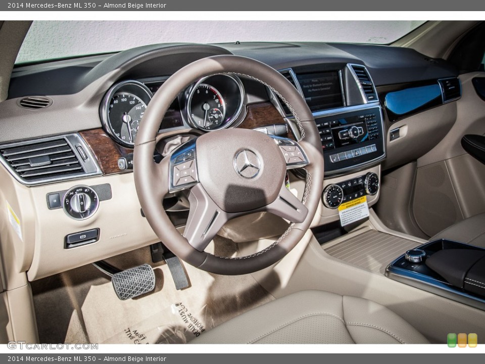 Almond Beige Interior Dashboard for the 2014 Mercedes-Benz ML 350 #91442756