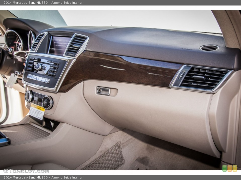 Almond Beige Interior Dashboard for the 2014 Mercedes-Benz ML 350 #91442861