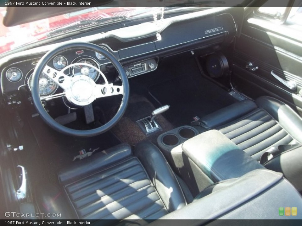 Black Interior Photo for the 1967 Ford Mustang Convertible #91449847