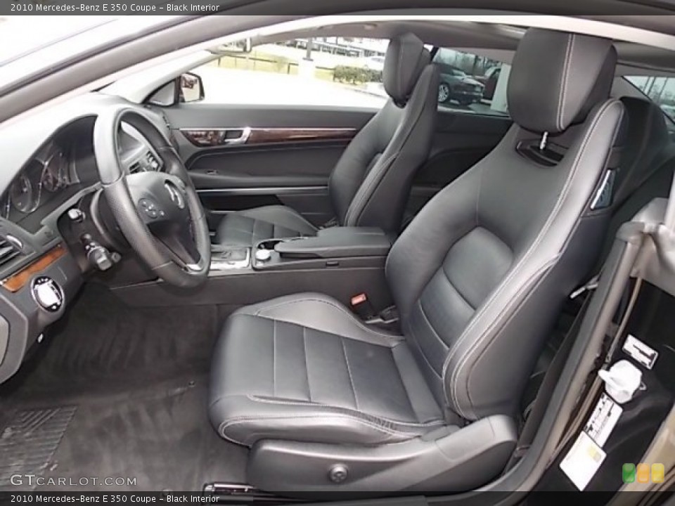 Black Interior Front Seat for the 2010 Mercedes-Benz E 350 Coupe #91462684