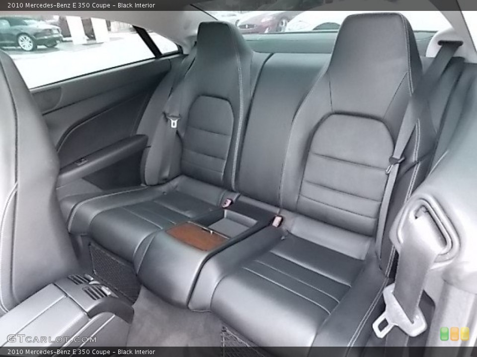 Black Interior Rear Seat for the 2010 Mercedes-Benz E 350 Coupe #91462702