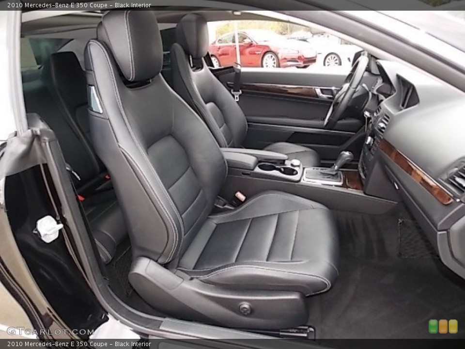Black Interior Front Seat for the 2010 Mercedes-Benz E 350 Coupe #91462921