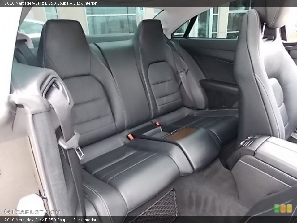 Black Interior Rear Seat for the 2010 Mercedes-Benz E 350 Coupe #91462942