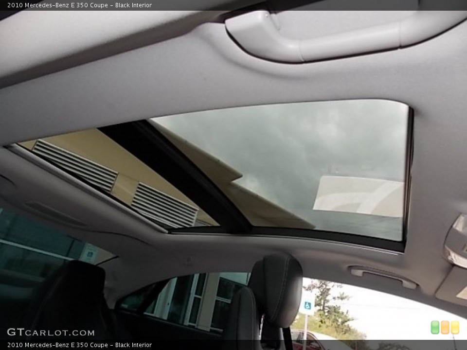 Black Interior Sunroof for the 2010 Mercedes-Benz E 350 Coupe #91462966