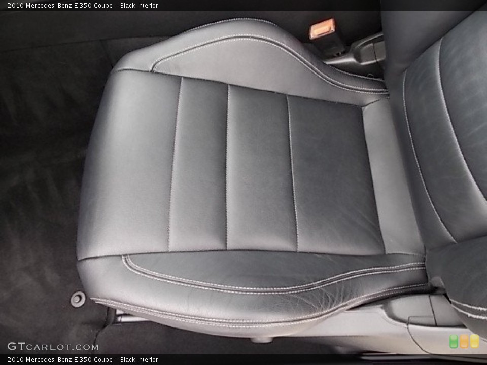 Black Interior Front Seat for the 2010 Mercedes-Benz E 350 Coupe #91463227