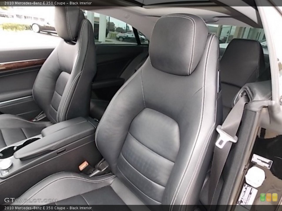 Black Interior Front Seat for the 2010 Mercedes-Benz E 350 Coupe #91463248