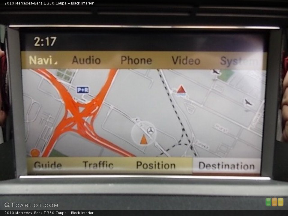 Black Interior Navigation for the 2010 Mercedes-Benz E 350 Coupe #91463497