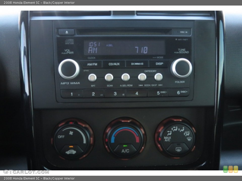 Black/Copper Interior Audio System for the 2008 Honda Element SC #91465069