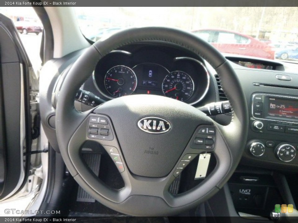Black Interior Steering Wheel for the 2014 Kia Forte Koup EX #91466077