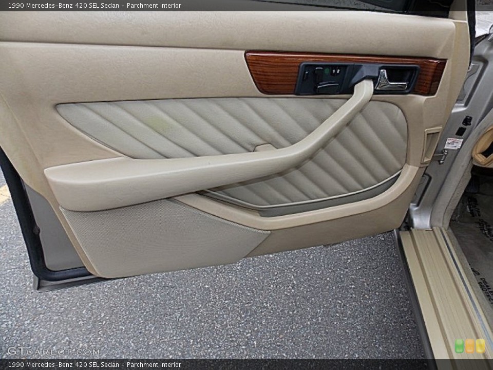Parchment Interior Door Panel for the 1990 Mercedes-Benz 420 SEL Sedan #91470202