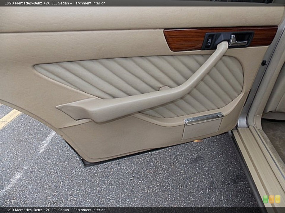 Parchment Interior Door Panel for the 1990 Mercedes-Benz 420 SEL Sedan #91470259